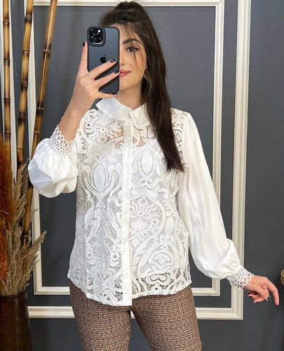 شومیز گیپور کد ۳